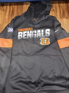 Nike Cincinnati Bengal Hoodie Mens 2XL Pullover Dri-Fit On Field NFL Football - Picture 1 of 5