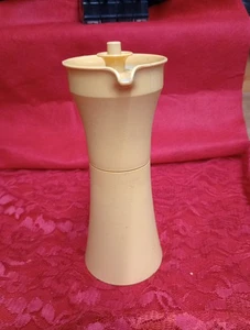 Vintage Tupperware Oil and Vinegar Salad Dressing Cruet Harvest Gold - Picture 1 of 6