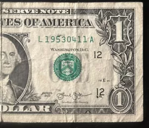 $1 Fancy Birthday/Anniversary Note April 11th, 1953 (4/11/1953) (L19530411A) - Picture 1 of 4