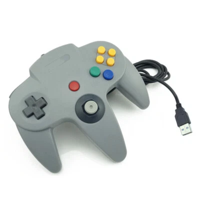 Grey USB Nintendo 64 N64 Controller For PC NEW - Gray - UK FAST FREE POST - Image 1 of 2