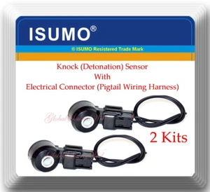 Set 2 Pcs Knock Sensor W/Electrical Connector Fits:Infiniti FX45 M45 Q45 V8 4.5L - Picture 1 of 6
