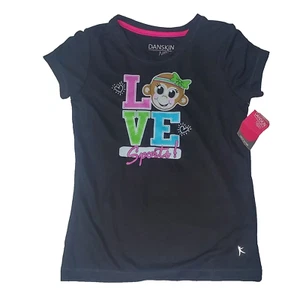 Danskin Now poly tee Girls Active Wear Shirt M (7/8) new#6 - Picture 1 of 6