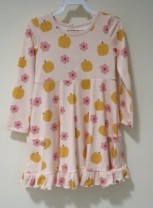 NWT Cheeky Plum Pumpkins & Flowers Dress Girl's Size 6 - Picture 1 of 5