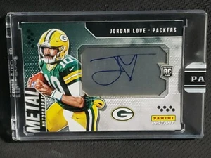 2023 Panini Instant Metal JORDAN LOVE Packers 2/5 On Card Auto Rookie ☆ Packers - Picture 1 of 2