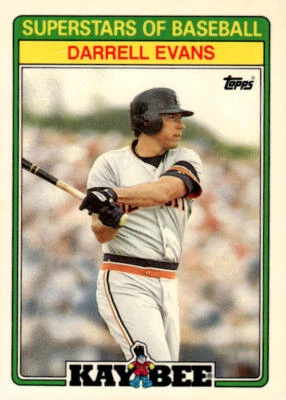 1988 Topps Kay-Bee Superstars of Baseball #9 Darrell Evans Detroit Tigers - Image 1 of 2