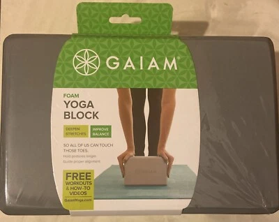 Bloque de yoga Gaiam sellado espuma EVA sin látex antideslizante 9" x 6" x 4" Foto 1 de 3