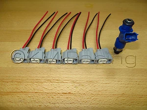 (6x) Arnés de cableado inyector de combustible Acura RDX 410cc coletas Honda RSX TSX K20 K24 - Imagen 1 de 5