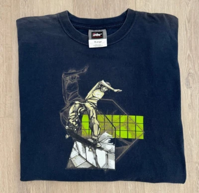 Винтажные джинсы Y2K JNCO Ground Rally Tee 2001 размер XL сделано в США Скейт Гранж Панк - Изображение 1 из 4