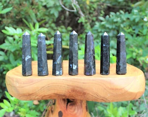 Larvikite Obelisk 3 - 4" ('AAA' Grade, 6-Sided, Larvikite Crystal Tower) - Picture 1 of 5