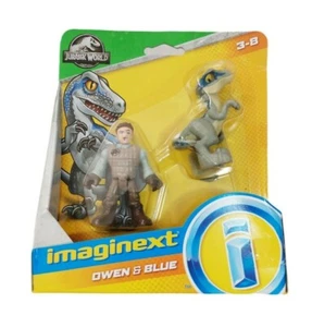 Imaginext Jurassic World Owen And Blue Velociraptor Brand New Sealed Chris Pratt - Picture 1 of 3