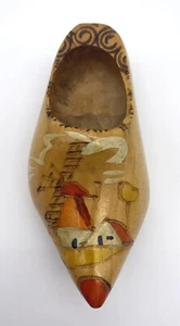 Vintage Small Wooden Shoe From Holland - Picture 1 of 4
