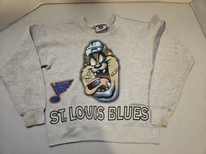 Vintage St Louis Blues Taz M Sweatshirt Lee Heavyweight 1994 Hockey Made In USA - Picture 1 of 6