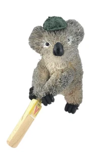 Koala Ornament Statue Australian Decoration Novelty Figurine Cricket 9cm - Bild 1 von 2