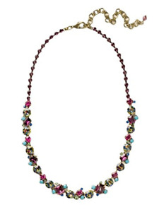 Sorrelli Southwest Brights Sofia Crystal Tennis Necklace Antique Inspired $420