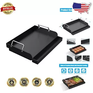 Durable Carbon Steel Nonstick Griddle 17"x13" for Charcoal & Electric Grill - Picture 1 of 9