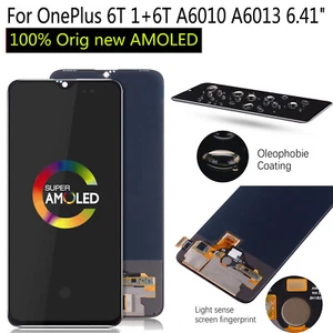 Original AMOLED 6.41" For OnePlus 6T 1+6T A6010 A6013 LCD Display Touch Screen - Picture 1 of 6