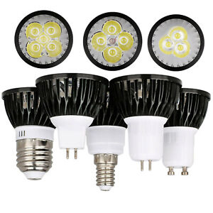 10W 12W 15W GU10 MR16 GU5.3 Dimmable LED Spotlight Bulb Home 12V 220V Black Lamp