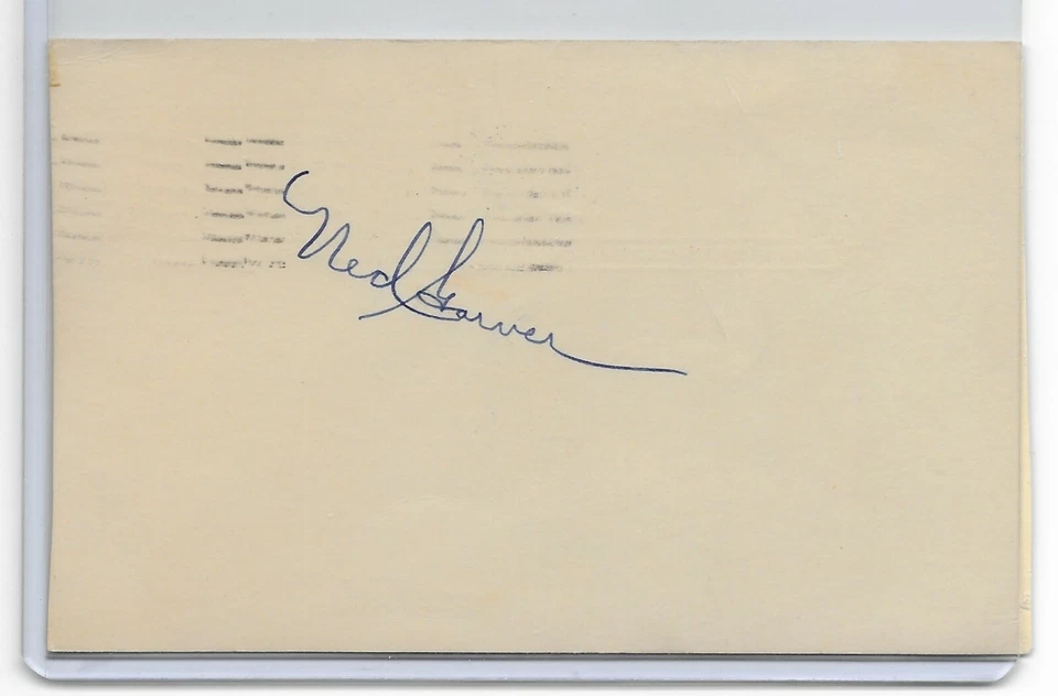 1953 Ned Garver Autograph GPC - Image 1 of 1