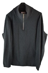 ZARA Grey Knitwear Jumper size S Mens 1/4 Zip Pullover Casual Outdoors Outerwear - Picture 1 of 7