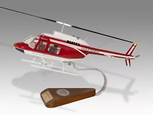 Bell 206B Jetranger Superman Daily Planet Wood Handcrafted Helicopters Model - Picture 1 of 13