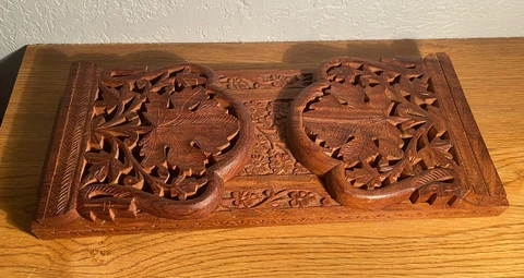Little Carved Folding  Window/Counter Shelf Cover