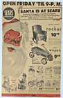 Vintage 1953 SEARS Radio Flyer Wagon / Toys LARGE Newspaper Print Ad