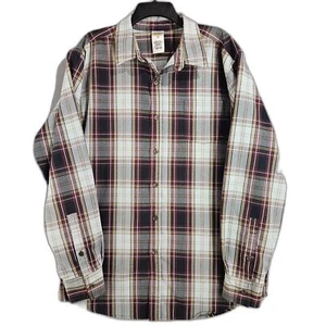 BURTON Dry Ride XL Thick Cotton Plaid Button Up Casual Men's Shirt Gorpcore - Picture 1 of 6