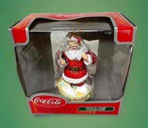 Coca Cola Trim A Tree Collection Santa With Mail Drinking Coke Ornament- NIB - Picture 1 of 4
