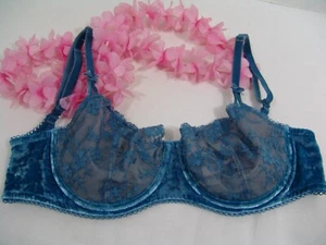 Victoria's Secret BH 34D Dream Angels Liegestütze ohne Polsterung blau - Bild 1 von 19
