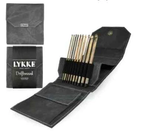Juego de agujas de ganchillo Lykke Driftwood Set, 10 agujas, madera de abedul - 3,50 mm - 9,00 mm - Imagen 1 de 2