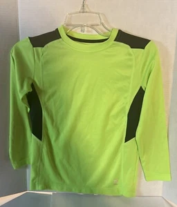 Fila Sport Kids Long Sleeve Shirt Lime Green Small Medium - Picture 1 of 4