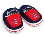 Baby Boys Blue Football Boot Style Elasticated Slip On Grip Shoes 12-18 Months