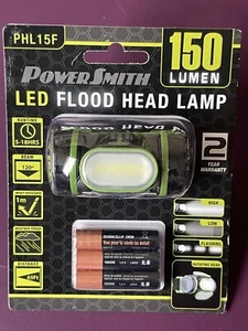 Faro de cabeza giratorio LED resistente a la intemperie PowerSmith PHL15F 150 lúmenes con ajuste... - Imagen 1 de 3