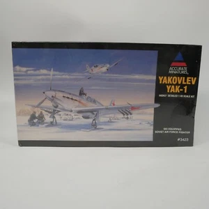 Accurate Miniatures Yakovlev Yak-1 1/48 Model Kit Soviet WWII Ski Equipped NIB - Picture 1 of 5