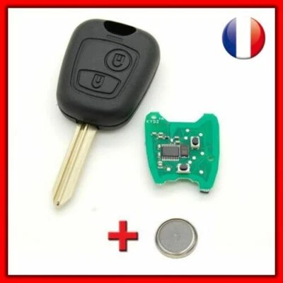 Chiave Vergine + Elettronico per Peugeot Partner Esperto 2002-2008 Programmare $ - Immagine 1 di 3