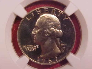 1967 SMS WASHINGTON QUARTER - NGC MS 65 - SEE PICS! - (G1660) - Picture 1 of 4