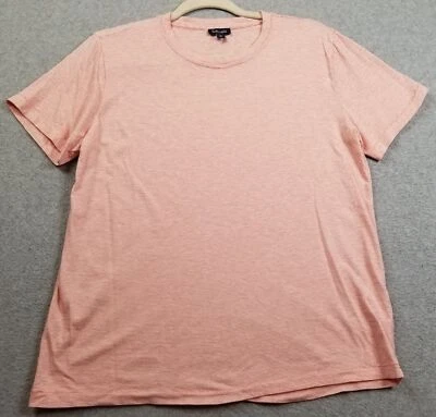 Espléndida Camiseta Para Mujer Mediana M Rosa Blanco Rayas Mangas Cortas Camiseta Elastizada Foto 1 de 4