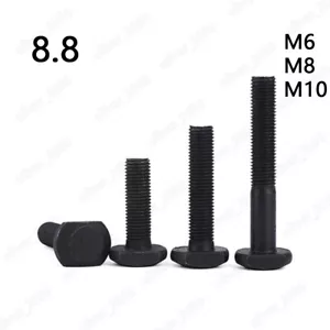 Tornillos de ranura en T negros de acero 8,8 M6 M8 M10 - Imagen 1 de 5