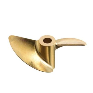 Propeller Schiffsschraube CW 2-Blatt Messing für 4mm RC Boot Schiff Motorboot - Bild 1 von 3