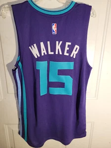 Adidas NBA Swingman Jersey Hornets Kemba Walker Purple Men's S - Picture 1 of 3