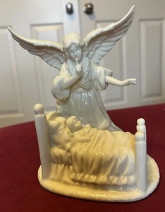 EUC VTG Lefton Guardian Angel Porcelain Figurine for Nightlight No Cord 10098 - Picture 1 of 8
