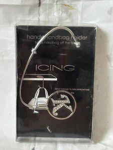 Initial Letter K Heavy Duty Stainless Steel Table Side Handbag Purse Hook Hanger - Picture 1 of 2