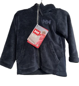 Hally-Hansen Infant Hooded Zippered Fleece Mid Layer Jacket Navy - Picture 1 of 6