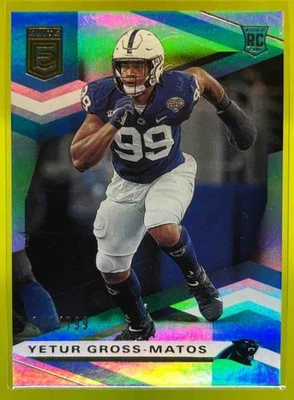 2020 Panini Donruss Elite Yetur Gross-Matos /799 Carolina Panthers #144 RC - Image 1 of 4