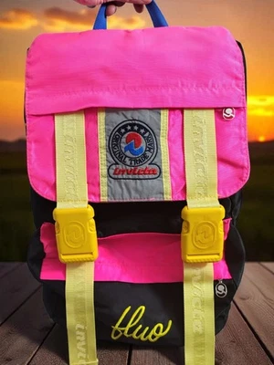 Zaino Invicta Fluo Jolly Pro 4 Magnum Vintage Anni 90 Usato Ottime Condizioni Foto 1 de 4