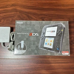 Nintendo 2DS Clear Black 4543 From Japan - Picture 1 of 18