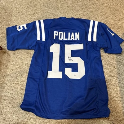 INDIANAPOLIS COLTS- BILL POLIAN SIGNED AUTOGRAPH JERSEY PSA DNA COA HOF GM - Image 1 of 4