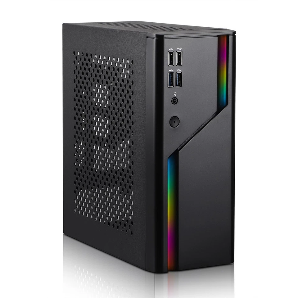 Mini-ITX Case PC RGB, USB 3.0, Case PC Gaming Compatto, SFF Computer Case - Immagine 1 di 4