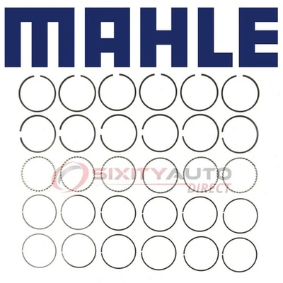 MAHLE Engine Piston Ring Set for 1981-1983 Plymouth PB250 3.7L L6 - Cylinder jq Foto 1 de 4