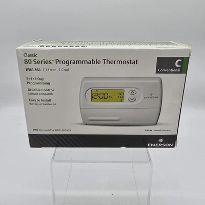 Termostato Emerson 1F80-361 Classic Serie 80 5+1+1 Día Programación Convencional Foto 1 de 4